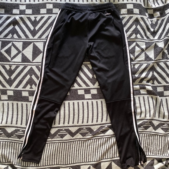 Adidas Aeroready Tapered Fit TIRO19 Track Pants Womens Football Soccer Black - Picture 7 of 7